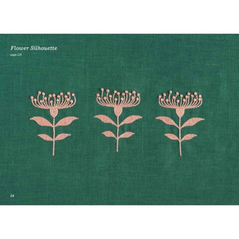 zakka embroidery book yumiko higuchi flower silhouette